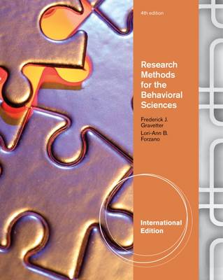 Research Methods for the Behavioral Sciences, International Edition - Gravetter, Frederick, and Forzano, Lori-Ann