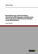 Resozialisierung Und Strafvollzug. Theoretische Uberlegungen Und Empirische Untersuchung Zu Sanktionseinstellungen in Der Offentlichkeit