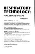 Respiratory technology: a procedure manual