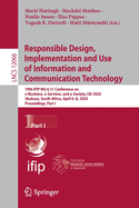 Responsible Design, Implementation and Use of Information and Communication Technology: 19th Ifip Wg 6.11 Conference on E-Business, E-Services, and E-Society, I3e 2020, Skukuza, South Africa, April 6-8, 2020, Proceedings, Part I