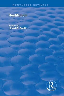 Restitution - Smith, Lionel (Editor)