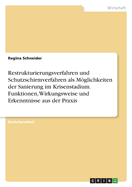 Restrukturierungsverfahren und Schutzschirmverfahren als Mglichkeiten der Sanierung im Krisenstadium. Funktionen, Wirkungsweise und Erkenntnisse aus der Praxis