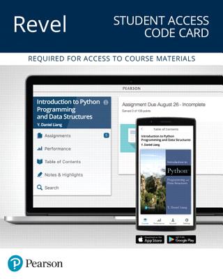 Revel for Introduction to Python Programming and Data Structures -- Access Card - Liang, Y Daniel