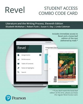 Revel for Literature and the Writing Process -- Combo Access Card - McMahan, Elizabeth, and Day, Susan, and Funk, Robert