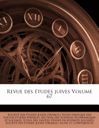 Revue des tudes juives Volume 67