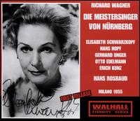 Richard Wagner: Die Meistersinger von Nrnberg - Elisabeth Schwarzkopf (vocals); Erich Kunz (vocals); Gerhard Unger (vocals); Hans Hopf (vocals); Ira Malaniuk (vocals);...