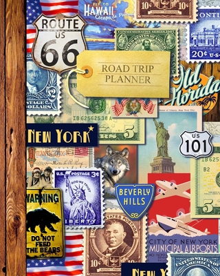 Road Trip Planner: Vacation Planner & Travel Journal / Diary for 4 Trips, with Checklists, Itinerary & more [ Softback * Large (8" x 10") * American Roadtrip ] - Smart Bookx