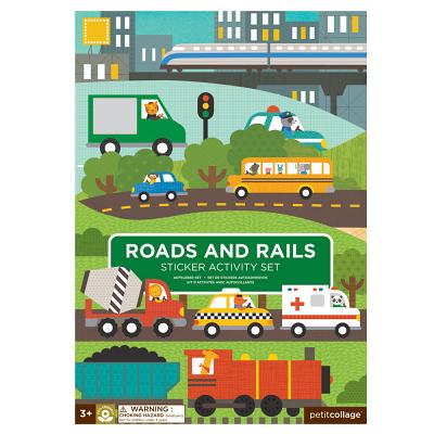 Roads & Rails Sticker Activity Set - Petit Collage