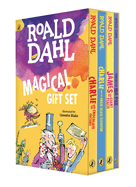 Roald Dahl Magical Gift Boxed Set (4 Books): Charlie and the Chocolate Factory, James and the Giant Peach, Fantastic Mr. Fox, Charlie and the Great Glass Elevator