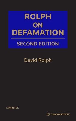 Rolph on Defamation - Rolph, David