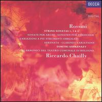 Rossini: String Sonatas 1, 3 & 6 - Dimitri Ashkenazy (clarinet); Filarmonica del Teatro Comunale di Bologna; Riccardo Chailly (conductor)