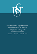 Rsf: The Russell Sage Foundation Journal of the Social Sciences: A Half a Century of Change in the Lives of American Women