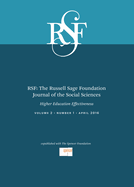 Rsf: The Russell Sage Foundation Journal of the Social Sciences: Higher Education Effectiveness