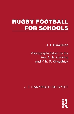 Rugby Football for Schools - Hankinson, J T