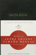 RVR 1960 Biblia Letra Grande Tamano Manual, negro tapa dura