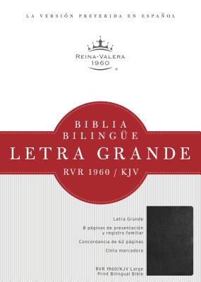 RVR 1960/KJV Biblia Bilingue Letra Grande, negro imitacion piel con indice - Staff, B&H Espaol Editorial (Editor)