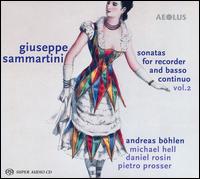 Sammartini: Sonatas for Recorder and Basso Continuo, Vol. 2 - Andreas Bhlen (recorder); Daniel Rosin (baroque cello); Michael Hell (harpsichord); Pietro Prosser (lute)