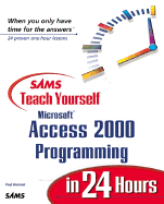 Sams Teach Yourself Microsoft Access 2000 Programming in 24 Hours
