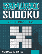 Samurai Sudoku: Sudoku Book for Adults with 600+ 5 in 1 Sudoku - Normal and Hard - Vol 3