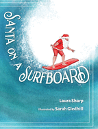 Santa on a Surfboard