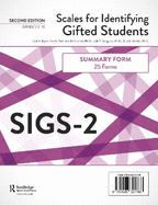 Scales for Identifying Gifted Students (SIGS-2): Summary Forms (25 Forms)
