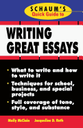 Schaum's Quick Guide to Writing Great Essays