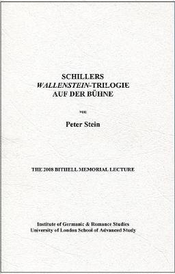 Schillers 'Wallenstein'-Trilogie auf der Buhne - Stein, Peter