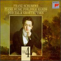 Schubert: Piano Music for Four Hands, Vol. 4 - Andreas Groethuysen (piano); Yaara Tal (piano)