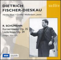 Schumann: Kerner-Lieder, Op. 35; Liederkreis, Op. 39 - Dietrich Fischer-Dieskau (baritone); Gunther Weissenborn (piano); Hertha Klust (piano)