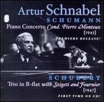 Schumann: Piano Concerto; Schubert: Trio in B flat