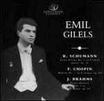 Schumann: Piano Sonata No. 1, Op. 11; Chopin: Ballade No. 1, Op. 23; Brahms: Piano Quartet No. 1