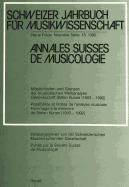 Schweizer Jahrbuch Fuer Musikwissenschaft- Annales Suisses de Musicologie- Annuario Svizzero Di Musicologia: Neue Folge / Nouvelle S?rie / Nuova Serie- 31 (2011)- Redaktion / R?daction / Redazione: Luca Zoppelli