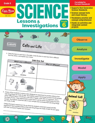 Science Lessons and Investigations, Grade 6 Teacher Resource - Evan-Moor Educational Publishers