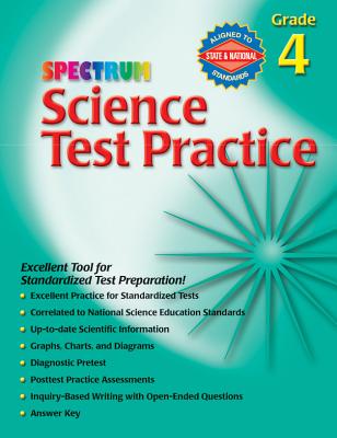 Science Test Practice, Grade 4 - Spectrum