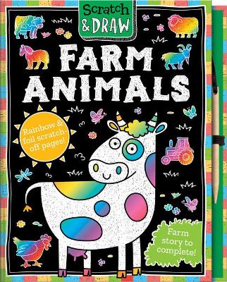 Scratch and Draw Farm Animals- Scratch Art Activity Book - Over, Arthur