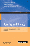 Security and Privacy: Second International Conference, ICSP 2021, Jamshedpur, India, November 16-17, 2021, Proceedings