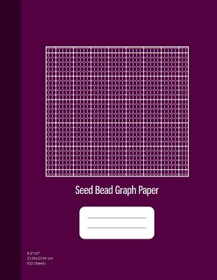 Seed Bead Graph Paper: Beadwork Paper, Seed Beading Grid Paper, Beading on a Loom, 100 Sheets, Purple Cover (8.5x11) - Publishing, Graphyco