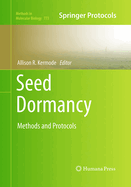 Seed Dormancy: Methods and Protocols