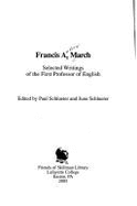 Selected Writings of the First Professor of English