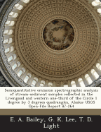 Semiquantitative Emission Spectrographic Analysis of Stream-Sediment Samples Collected in the Livengood and Western One-Third of the Circle 1 Degree by 3 Degrees Quadrangles, Alaska: Usgs Open-File Report 87-264