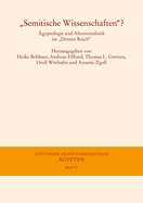 Semitische Wissenschaften?: Agyptologie Und Altorientalistik Im 'Dritten Reich