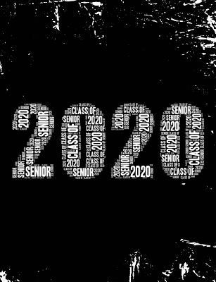 Senior Class of 2020: Word Art Senior Year Graduation Graduate College Ruled Composition Book Journal Logbook - Witty Logic, Composition Books by, and Witty Logic, Class of 2020 Books by