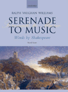 Serenade to Music: Vocal Score - Vaughan Williams, Ralph (Composer)