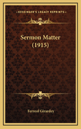 Sermon Matter (1915)