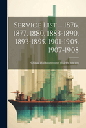 Service List ... 1876, 1877, 1880, 1883-1890, 1893-1895, 1901-1905, 1907-1908