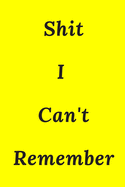 Shit I Can't Remember: An Organizer for All Your Passwords and Shit Paperback - Large Print, 2020