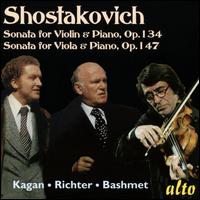 Shostakovich: Sonata for Violin & Piano, Op. 134; Sonata for Viola & Piano, Op. 147 - Oleg Kagan (violin); Sviatoslav Richter (piano); Yuri Bashmet (viola)