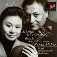 Sibelius: Violin Concerto; Bruch: Scottish Fantasy - Lutz Kirchhof (lute); Midori (violin); Natalie Tal Glaser (harp); Zubin Mehta (conductor)