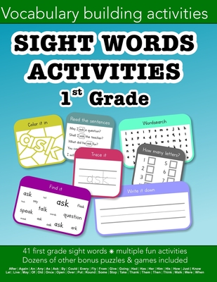 Sight Words First Grade vocabulary building activities: Education resources by Bounce Learning Kids - Morgan, Christopher D