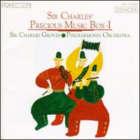 Sir Charles' Precious Music Box 1 - George Ives (cello); Gerald Drucker (double bass); Kenneth Smith (flute); Leslie Pearson (piano); Lyn Fletcher (violin); Michael Collins (clarinet); Michael Reeves (piano); Robert Heard (violin); Philharmonia Orchestra